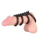 Anello fallico ritardante Cock/testicle Ring 4 rings
