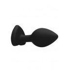 PLUG MEDIO DIAMOND HEART BUTT PLUG - LARGE - BLACK