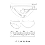 SLIP CON VIBRAZIONE VIBRATING STRAP-ON HIGH-CUT BRIEF BLACK