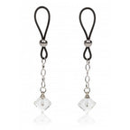 STRINGI TIRA CAPEZZOLI NIPPLE CLAMPS STIMOLATORE PINZE FETISH KIT SET SEXY PER BONDAGE DIAMOND